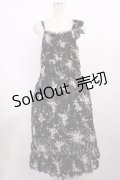 INGEBORG / 花柄ワンピース Free ブラック H-25-11-21-002-LO-OP-NS-ZH