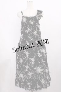 INGEBORG / 花柄ワンピース Free ブラック H-25-11-21-002-LO-OP-NS-ZH