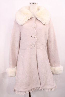 画像1: LIZ LISA / ビジューリボンコート Free ピンク H-25-11-21-017-LO-CO-NS-ZH