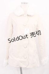 LIZ LISA / ファーカラーコート Free アイボリー H-25-11-21-019-LO-CO-NS-ZH