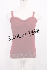 LIZ LISA / くまチャーム付きキャミソール Free レッド H-25-11-21-022-LO-TO-NS-ZH