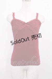 LIZ LISA / くまチャーム付きキャミソール Free レッド H-25-11-21-022-LO-TO-NS-ZH