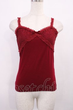 画像1: LIZ LISA / くまチャーム付きキャミソール Free レッド H-25-11-21-022-LO-TO-NS-ZH