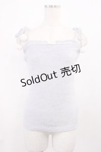 LIZ LISA / ポンポンリボンキャミソール Free サックス H-25-11-21-023-LO-TO-NS-ZH