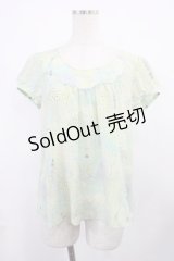 Franche Lippee / 万華鏡ブラウス M ミント H-25-11-21-029-LO-BL-NS-ZH