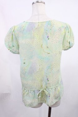 画像2: Franche Lippee / 万華鏡ブラウス M ミント H-25-11-21-029-LO-BL-NS-ZH