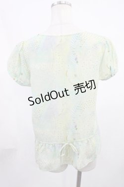 画像2: Franche Lippee / 万華鏡ブラウス M ミント H-25-11-21-029-LO-BL-NS-ZH
