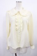 m petit by misako / AM マルエリフリルブラウス M 生成り H-25-11-21-030-LO-BL-NS-ZH