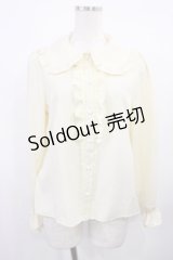 m petit by misako / AM マルエリフリルブラウス M 生成り H-25-11-21-030-LO-BL-NS-ZH