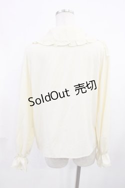 画像2: m petit by misako / AM マルエリフリルブラウス M 生成り H-25-11-21-030-LO-BL-NS-ZH