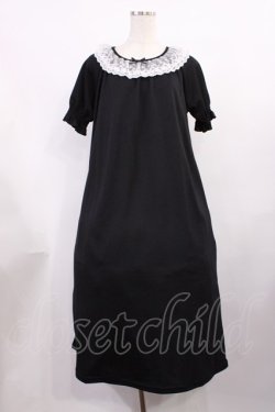 画像1: m petit by misako / AOKエリツキギャザーワンピース M ブラック H-25-11-21-004-LO-OP-NS-ZH