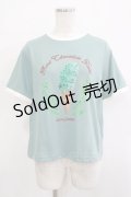 axes femme / チョコミントプリントTシャツ Free ミント H-25-11-22-1035-AX-TO-NS-ZH