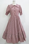 m petit by misako / AM*ギンガムCHKワンピース M レッド H-25-11-22-1004-LO-OP-NS-ZH