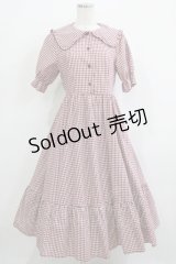 m petit by misako / AM*ギンガムCHKワンピース M レッド H-25-11-22-1004-LO-OP-NS-ZH