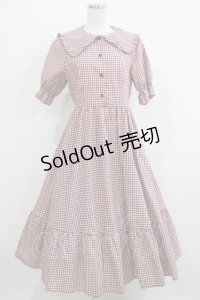 m petit by misako / AM*ギンガムCHKワンピース M レッド H-25-11-22-1004-LO-OP-NS-ZH