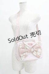 PINK HOUSE / 野ばらギンガム柄リボン付きショルダーバッグ  ピンク H-25-11-22-1042-LO-BG-NS-ZH