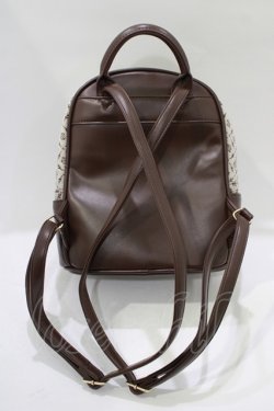 画像2: axes femme / モノグラム柄ミニリュック  ブラウン H-25-11-22-1043-AX-BG-NS-ZH