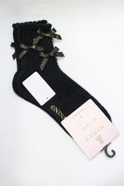 画像1: m petit by misako / AMCSNIフロートリボン  ブラック H-25-11-22-1046-LO-ZA-NS-ZH