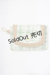 サンリオ / ツイードミニ財布/ぽちゃっこ  グリーン H-25-11-22-1047-EL-ZA-NS-ZH