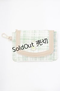 サンリオ / ツイードミニ財布/ぽちゃっこ  グリーン H-25-11-22-1047-EL-ZA-NS-ZH