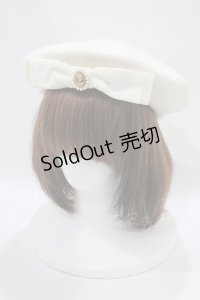 m petit by misako / AMモチーフリボンベレー  アイボリー H-25-11-22-1055-LO-AC-NS-ZH