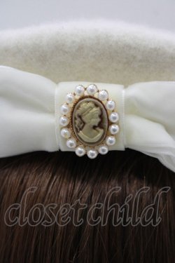 画像2: m petit by misako / AMモチーフリボンベレー  アイボリー H-25-11-22-1055-LO-AC-NS-ZH