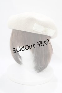 m petit by misako / NINA`SAMカメオベレー  アイボリー H-25-11-22-1057-LO-AC-NS-ZH