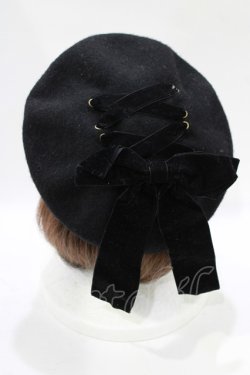 画像2: m petit by misako / サンリオキャラクターズコラボ クロミ リボンベレー  ブラック H-25-11-22-1058-LO-AC-NS-ZH