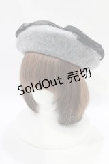 m petit by misako / NINA'S チュールリボンベレー帽  グレー H-25-11-22-1059-LO-AC-NS-ZH