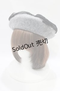 m petit by misako / NINA'S チュールリボンベレー帽  グレー H-25-11-22-1059-LO-AC-NS-ZH