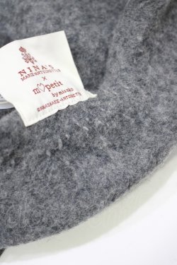 画像3: m petit by misako / NINA'S チュールリボンベレー帽  グレー H-25-11-22-1059-LO-AC-NS-ZH