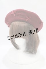 m petit by misako / AMバスクリボンベレー  レッド H-25-11-22-1061-LO-AC-NS-ZH