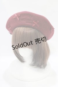 m petit by misako / AMバスクリボンベレー  レッド H-25-11-22-1061-LO-AC-NS-ZH