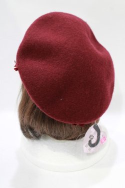 画像2: m petit by misako / AMバスクリボンベレー  レッド H-25-11-22-1061-LO-AC-NS-ZH