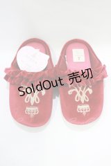 m petit by misako / ルームシューズ 23cm〜25cm ボルドー H-25-11-22-1064-LO-SH-NS-ZH