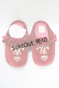 m petit by misako / ルームシューズ 23cm〜25cm ボルドー H-25-11-22-1064-LO-SH-NS-ZH