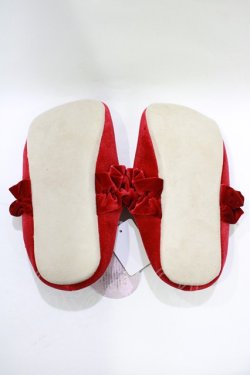 画像2: m petit by misako / ルームシューズ 23cm〜25cm ボルドー H-25-11-22-1064-LO-SH-NS-ZH