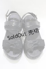 m petit by misako / AMリボンスニーカーサンダル M ブラック H-25-11-22-1067-LO-SH-NS-ZH