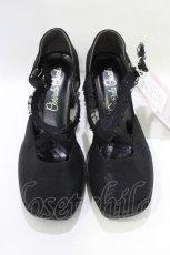 画像1: Cherirulu Chocola / 太ヒールパンプス M ブラック H-25-11-22-1071-GO-SH-NS-ZH (1)