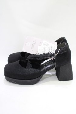 画像2: Cherirulu Chocola / 太ヒールパンプス M ブラック H-25-11-22-1071-GO-SH-NS-ZH