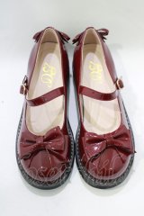 DearMyLove / リボンパンプス 23.0cm ワイン H-25-11-22-1072-EL-SH-NS-ZH