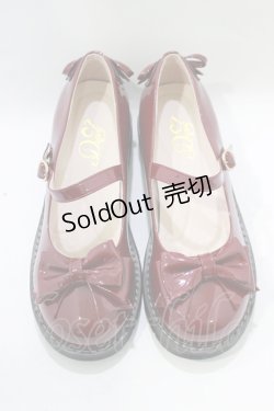 画像1: DearMyLove / リボンパンプス 23.0cm ワイン H-25-11-22-1072-EL-SH-NS-ZH