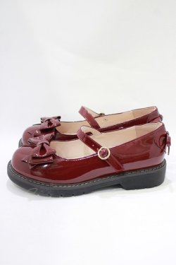 画像2: DearMyLove / リボンパンプス 23.0cm ワイン H-25-11-22-1072-EL-SH-NS-ZH