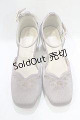 axes femme / 刺繍入りセパレートパンプス M(23.5cm) ピンク H-25-11-22-1073-AX-SH-NS-ZH
