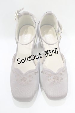 画像1: axes femme / 刺繍入りセパレートパンプス M(23.5cm) ピンク H-25-11-22-1073-AX-SH-NS-ZH