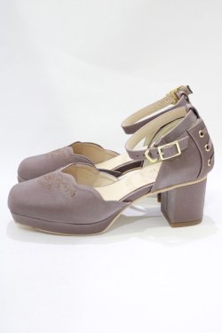 画像2: axes femme / 刺繍入りセパレートパンプス M(23.5cm) ピンク H-25-11-22-1073-AX-SH-NS-ZH