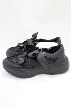 画像2: m petit by misako / AMレースリボンSNK M ブラック H-25-11-22-1075-LO-SH-NS-ZH