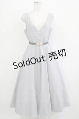 an another angelus / ハイウエストVネックジャンパースカート Free BLUE GRAY H-25-11-22-1008-CA-OP-NS-ZH