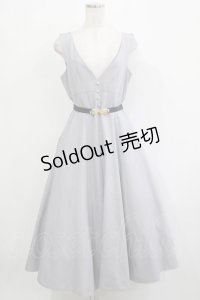 an another angelus / ハイウエストVネックジャンパースカート Free BLUE GRAY H-25-11-22-1008-CA-OP-NS-ZH