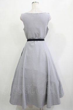 画像3: an another angelus / ハイウエストVネックジャンパースカート Free BLUE GRAY H-25-11-22-1008-CA-OP-NS-ZH